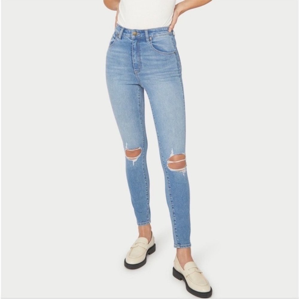 Rollas East Coast Super Skinny High Rise denim Jean Size 28